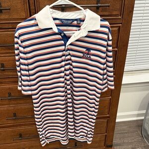 Ralph Lauren Polo Golf White and Blue Striped Shirt